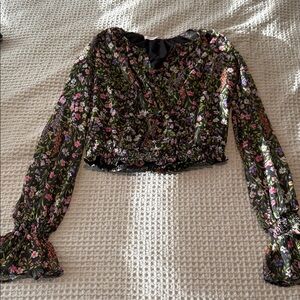 Amanda Uprichard floral Long Sleeve blouse